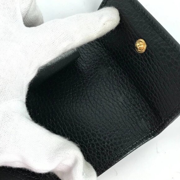 GUCCI 456118 key GG Marmont 6-Ring Key Case Leather Black - Picture 7 of 8